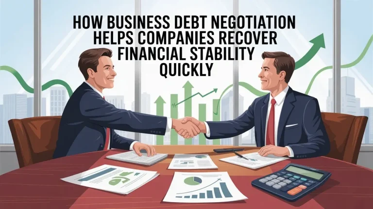 How Business Debt Negotiation Helps Companies Recover Financial Stability Quickly