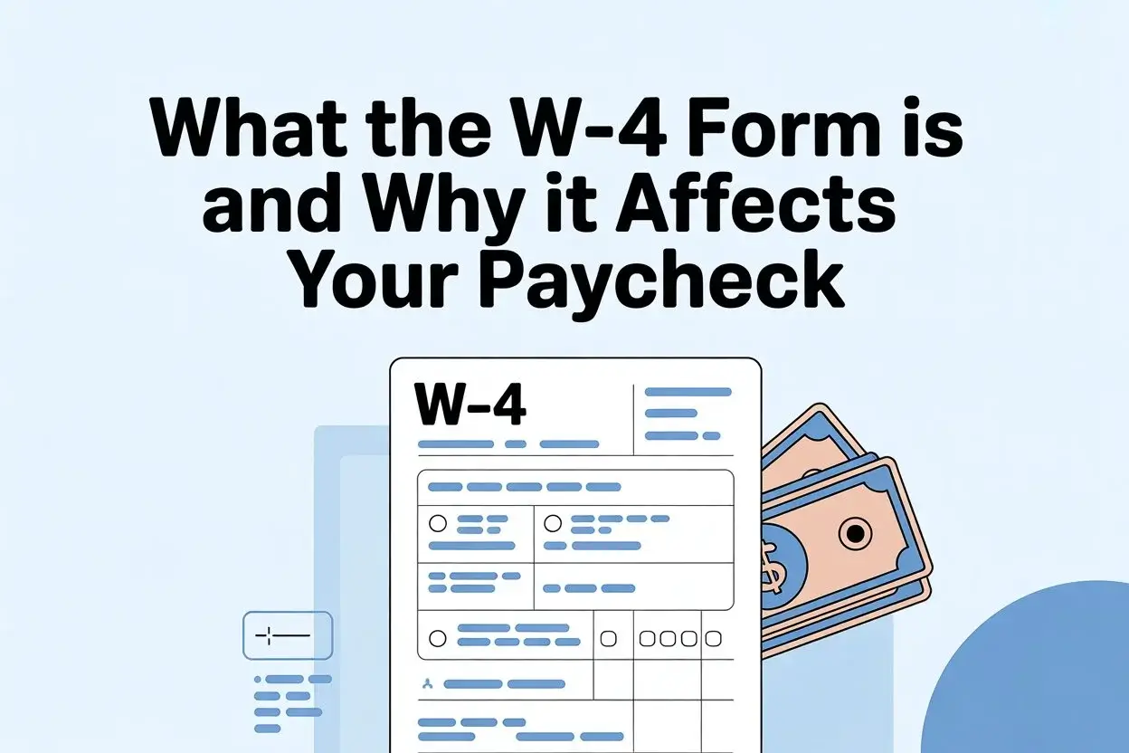 What the W-4 Form Is and Why It Affects Your Paycheck Featured image
