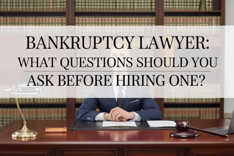 Bankruptcy Lawyer What Questions Should You Ask Before Hiring One