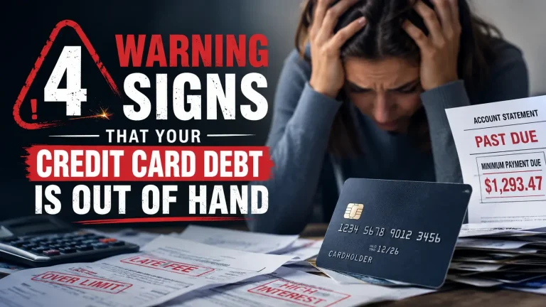 4 Warning Signs that Your Credit Card Debt is Out of Hand