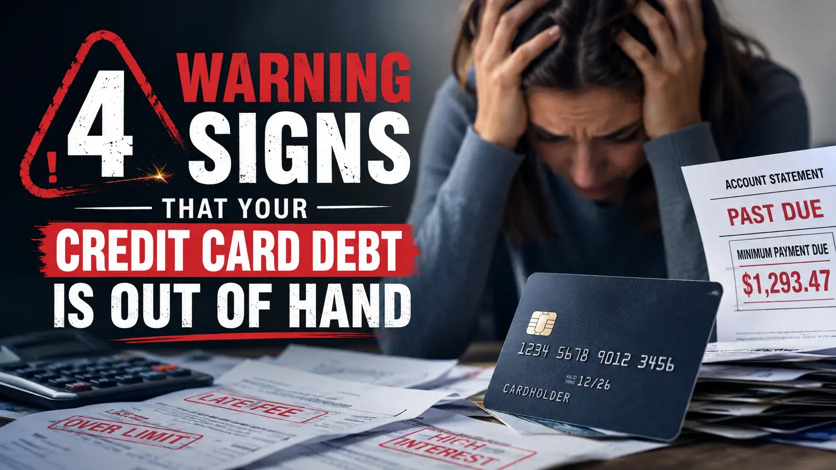 4 Warning Signs that Your Credit Card Debt is Out of Hand