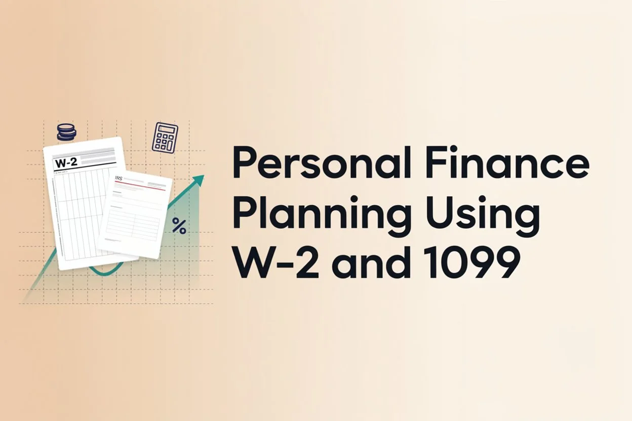 Personal Finance Planning Using W-2 and 1099