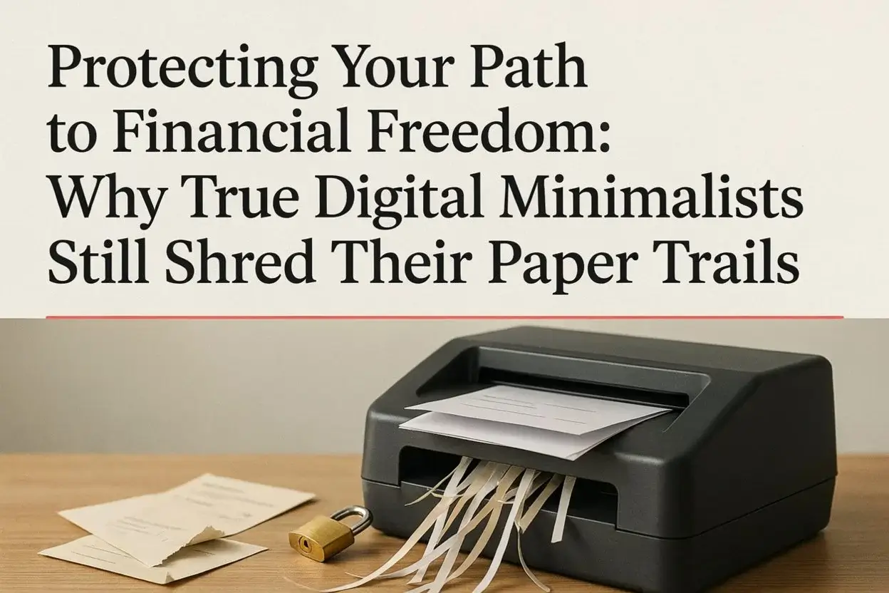 Protecting Your Path to Financial Freedom Why True Digital Minimalists Still Shred Their Paper Trails