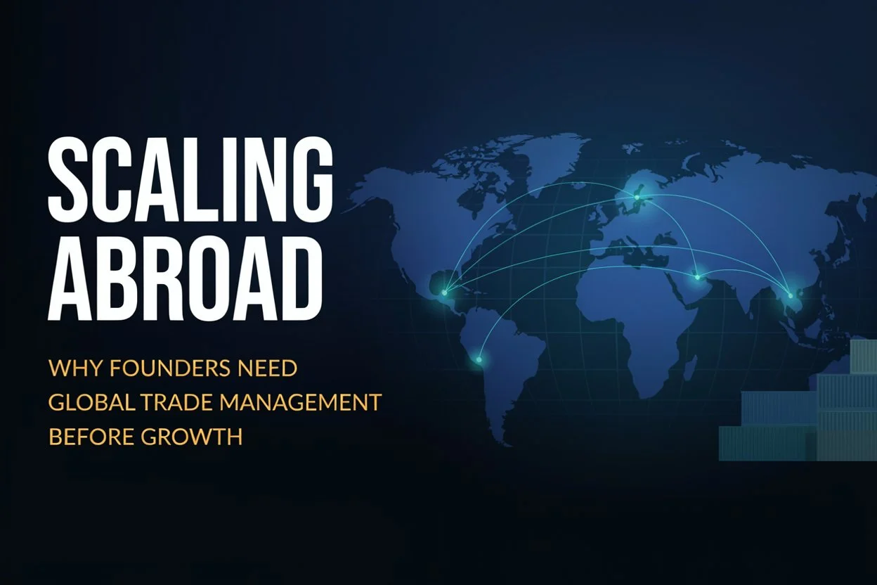 Scaling Abroad Why Founders Need Global Trade Management Before Growth