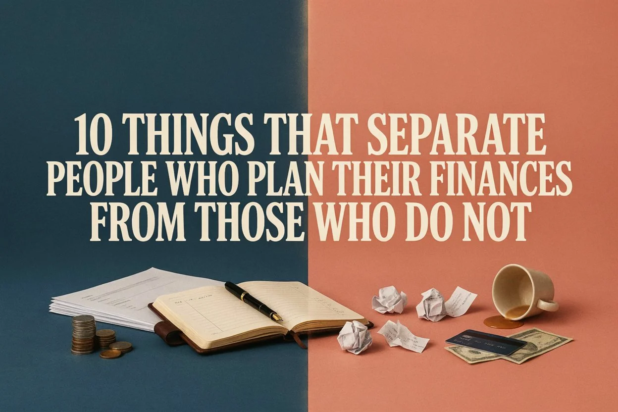 10 Things That Separate People Who Plan Their Finances From Those Who Do Not