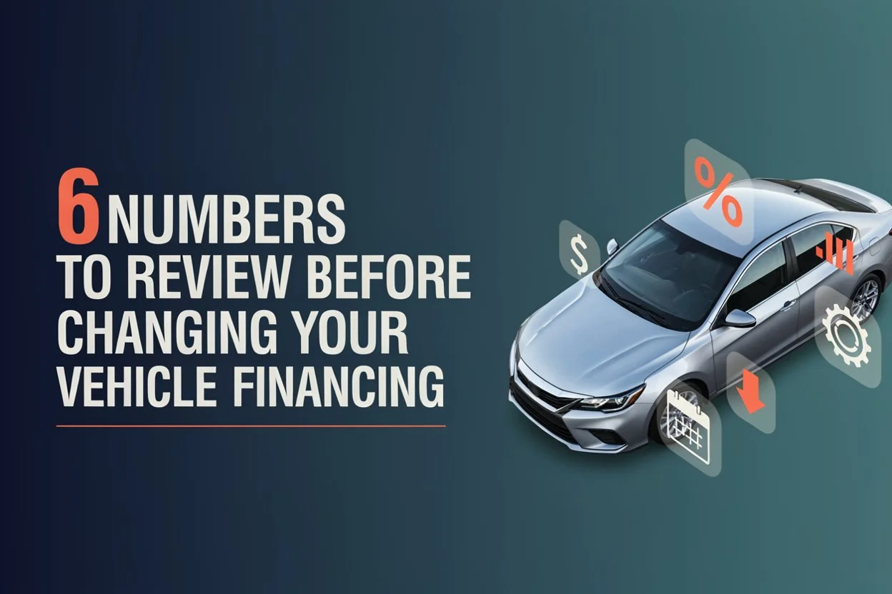 6 Numbers to Review Before Changing Your Vehicle Financing