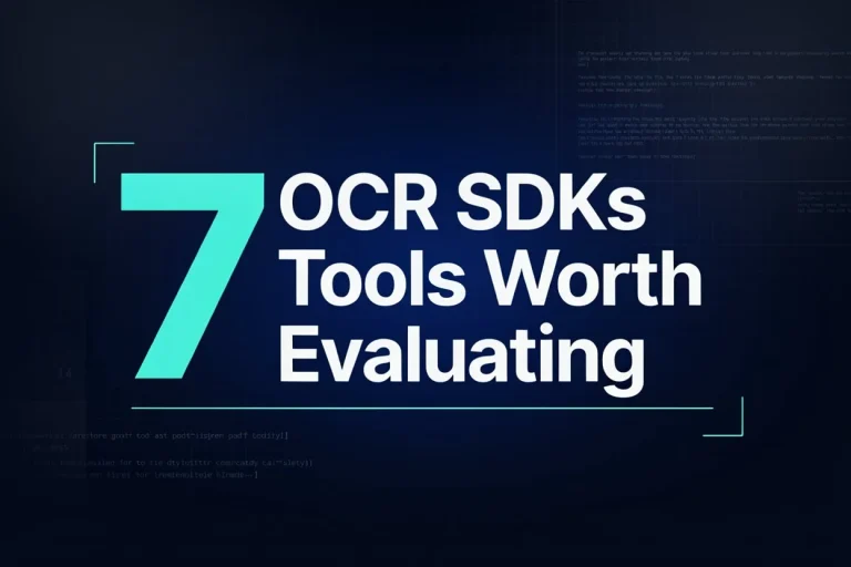 7 OCR SDKs Tools Worth Evaluating (And How to Choose Between Them)