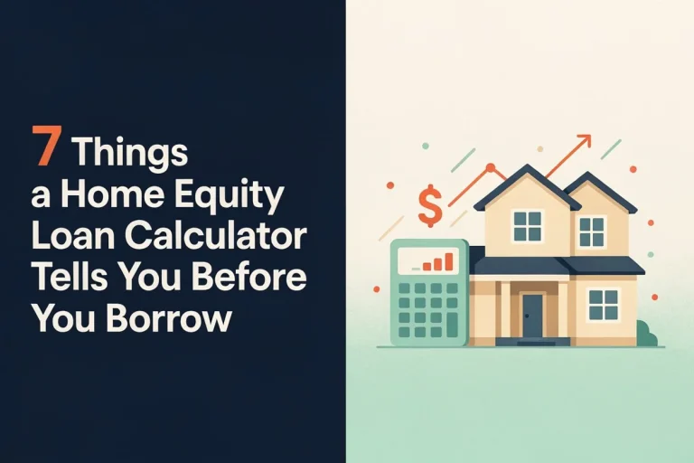 7 Things a Home Equity Loan Calculator Tells You Before You Borrow