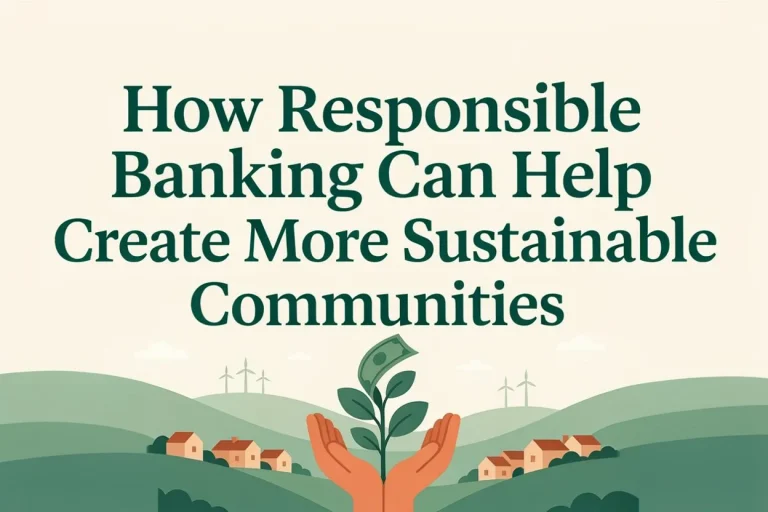 How Responsible Banking Can Help Create More Sustainable Communities