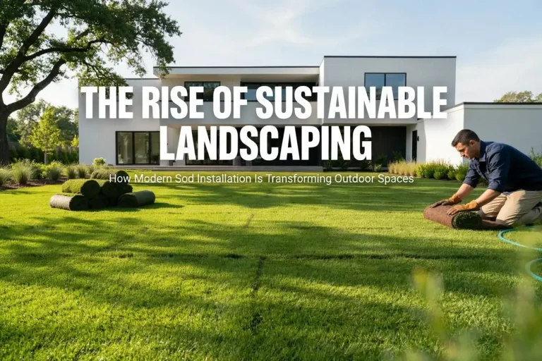 The Rise of Sustainable Landscaping How Modern Sod Installation Is Transforming Outdoor Spaces