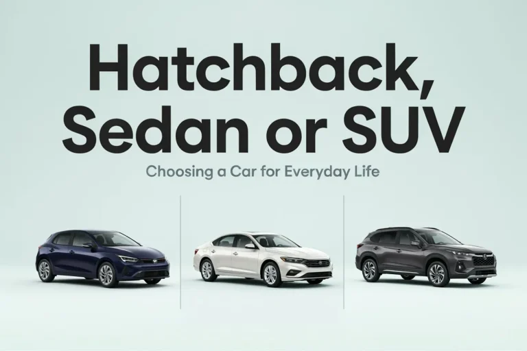 Hatchback, Sedan or SUV Choosing a Car for Everyday Life