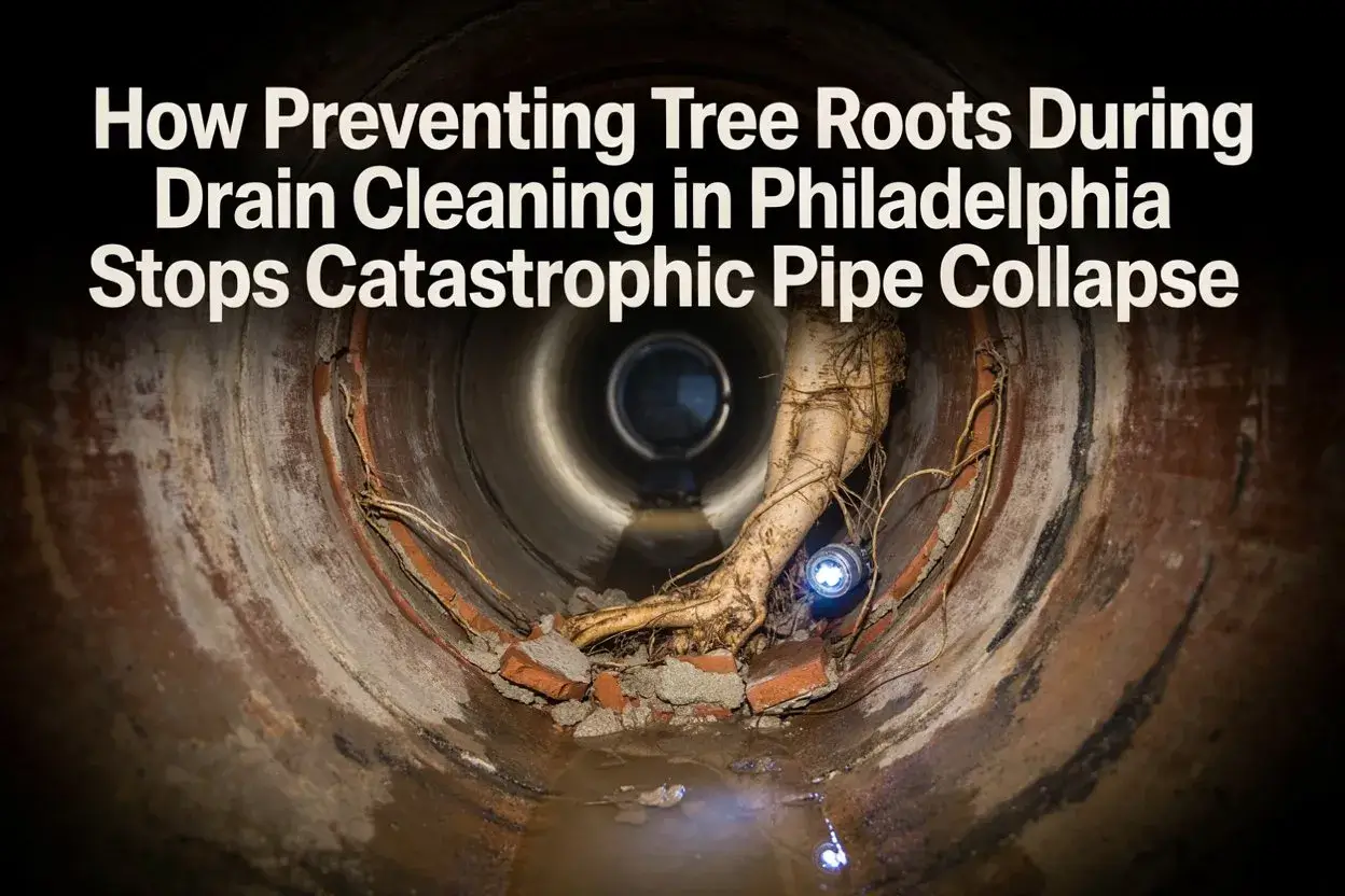 How Preventing Tree Roots During Drain Cleaning in Philadelphia Stops Catastrophic Pipe Collapse