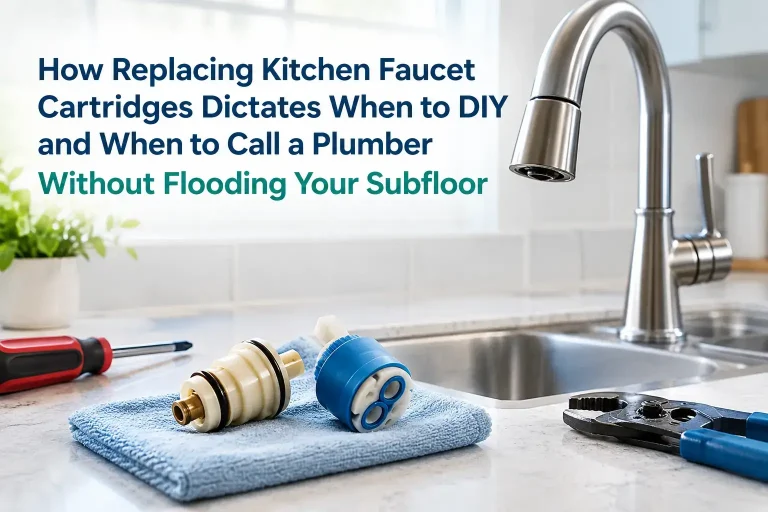 How Replacing Kitchen Faucet Cartridges Dictates When to DIY and When to Call a Plumber Without Flooding Your Subfloor