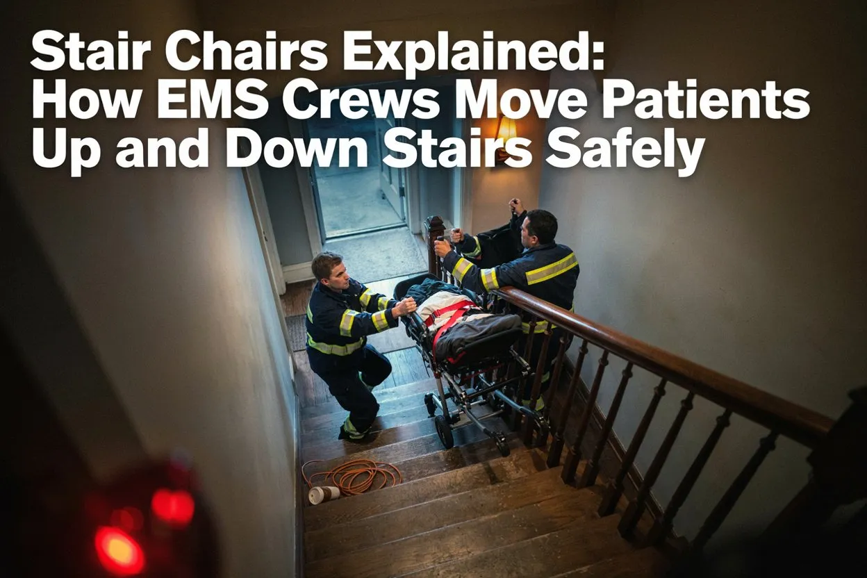 Stair Chairs Explained How EMS Crews Move Patients Up and Down Stairs Safely