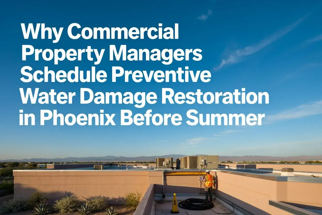 Why Commercial Property Managers Schedule Preventive Water Damage Restoration in Phoenix Before Summer