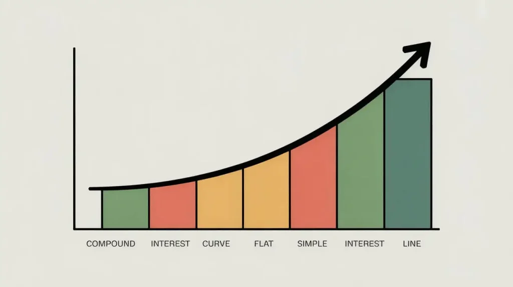 Understanding Compound Interest in the Coast FIRE Journey 3 Compound vs simple interest over time