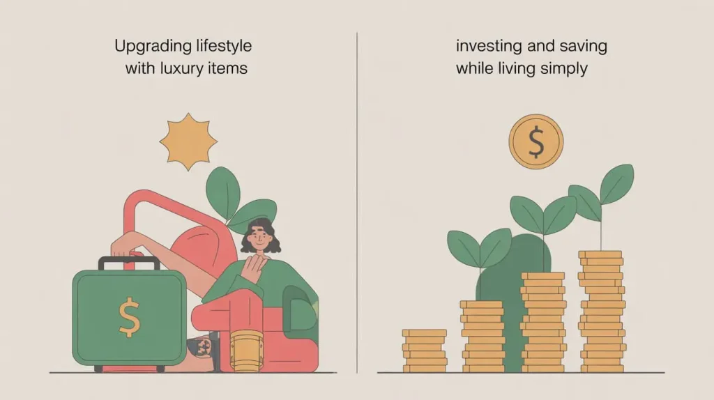 Best Investment Strategies to Reach Coast FIRE Faster 3 Comparison of spending vs saving path to Coast FIRE