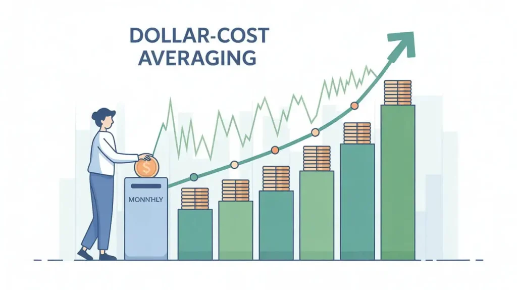 Why Index Funds Are Ideal for Long-Term Coast FIRE Growth 5 Visual-explanation-of-dollar-cost-averaging-investment-strategy