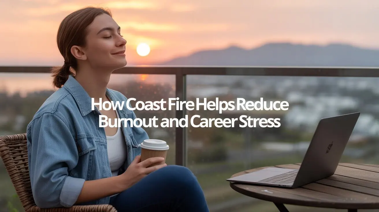 Person enjoying calm morning after reaching Coast FIRE