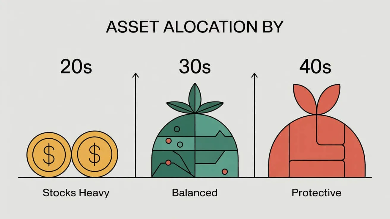 Asset allocation by age for Coast FIRE investors